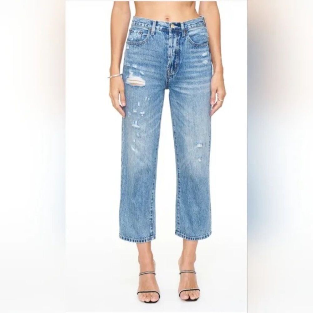 NWT Pistola Cassie Crop Super High Rise Straight in University size 28